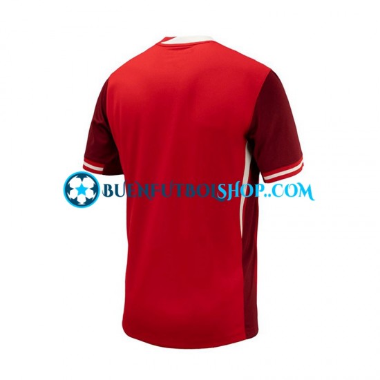 Camiseta de Fútbol Canadá Copa America 2024 Primera Equipación Rojo Manga Corta Hombre