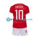 Camiseta de Fútbol Dinamarca Eriksen 10 Euro 2024 Primera Equipación Manga Corta Niño