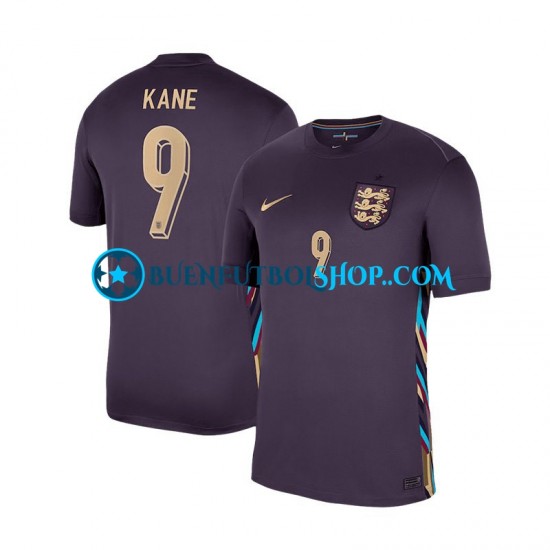 Camiseta de Fútbol Inglaterra Harry Kane 9 Euro 2024 Segunda Equipación Manga Corta Hombre