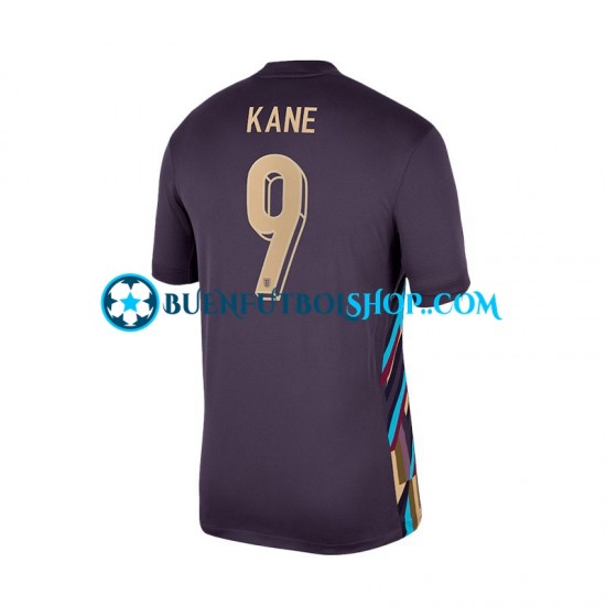 Camiseta de Fútbol Inglaterra Harry Kane 9 Euro 2024 Segunda Equipación Manga Corta Hombre