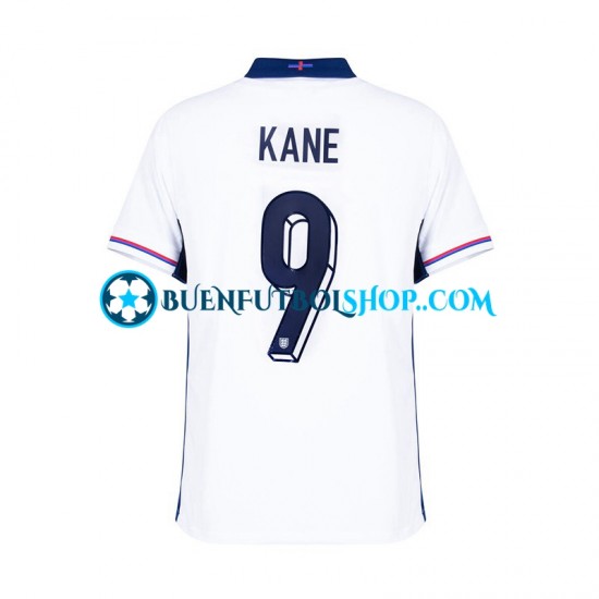 Camiseta de Fútbol Inglaterra Harry Kane 9 Euro 2024 Primera Equipación Blanco Manga Corta Hombre