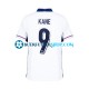 Camiseta de Fútbol Inglaterra Harry Kane 9 Euro 2024 Primera Equipación Blanco Manga Corta Hombre