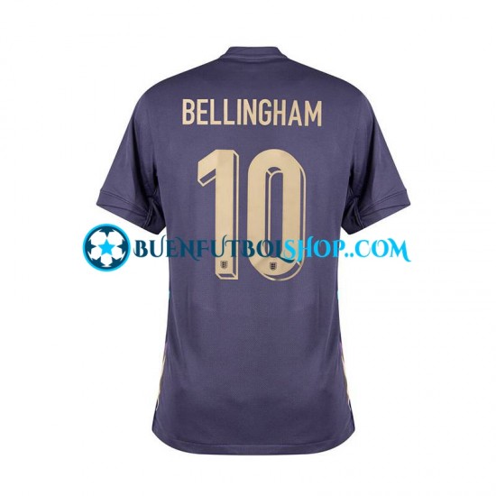 Camiseta de Fútbol Inglaterra Jude Bellingham 10 Euro 2024 Segunda Equipación Manga Corta Hombre