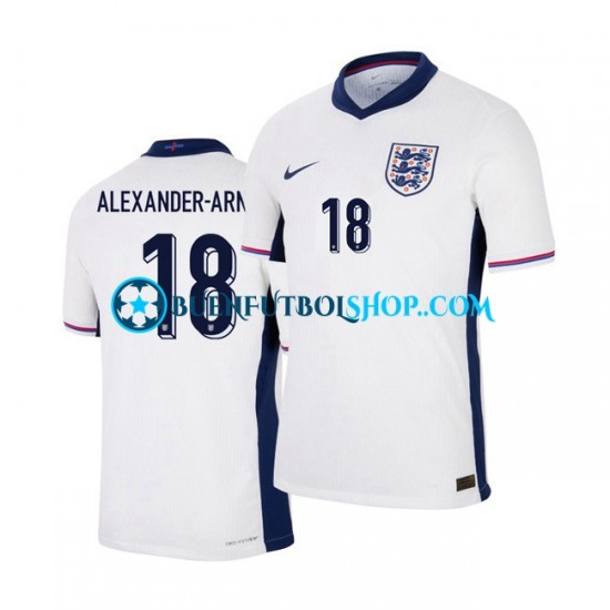 Camiseta de Fútbol Inglaterra Trent Alexander-Arnold 18 Euro 2024 Primera Equipación Manga Corta Hombre