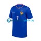 Camiseta de Fútbol Francia Antoine Griezmann 7 Euro 2024 Primera Equipación Azul Manga Corta Hombre