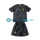 Camiseta de Fútbol Francia Portero Euro 2024 Segunda Equipación Negro Manga Corta Niño