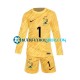 Camiseta de Fútbol Francia Portero Hugo Lloris 1 Euro 2024 Primera Equipación Amarillo Manga Larga Niño