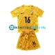 Camiseta de Fútbol Francia Portero Mike Maignan 16 Euro 2024 Primera Equipación Amarillo Manga Corta Niño