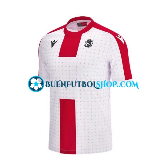 Camiseta de Fútbol Georgia Euro 2024 Primera Equipación Manga Corta Hombre