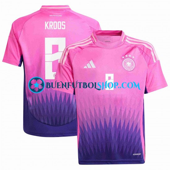 Camiseta de Fútbol Alemania Toni Kroos Euro 2024 Segunda Equipación Manga Corta Hombre