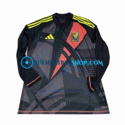 Camiseta de Fútbol México Portero Copa America 2024 Primera Equipación Negro Manga Larga Hombre