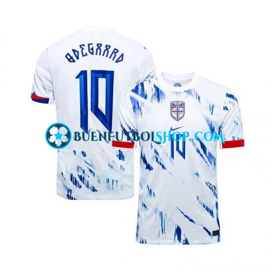 Camiseta de Fútbol Noruega Martin Odegaard 10 2024 Segunda Equipación Manga Corta Hombre