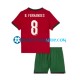 Camiseta de Fútbol Portugal Bruno Fernandes 8 Euro 2024 Primera Equipación Manga Corta Niño