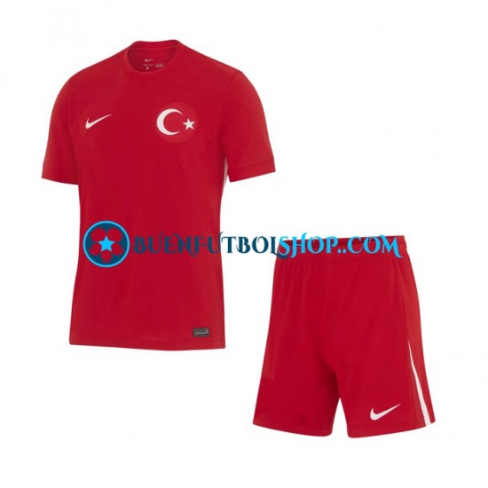 Camiseta de Fútbol Turquía Euro 2024 Segunda Equipación Manga Corta Niño