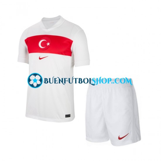 Camiseta de Fútbol Turquía Euro 2024 Primera Equipación Manga Corta Niño