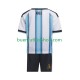Camiseta de Fútbol Argentina World Cup 2026 Primera Equipación Manga Corta Niño