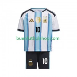 Camiseta de Fútbol Argentina Lionel Messi 10 World Cup 2026 Primera Equipación Manga Corta Niño