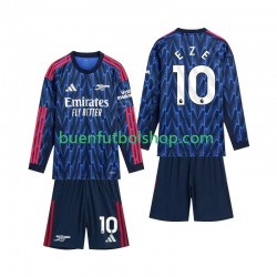 Camiseta de Fútbol Arsenal Eze 10 2025-2026 Segunda Equipación Manga Larga Niño
