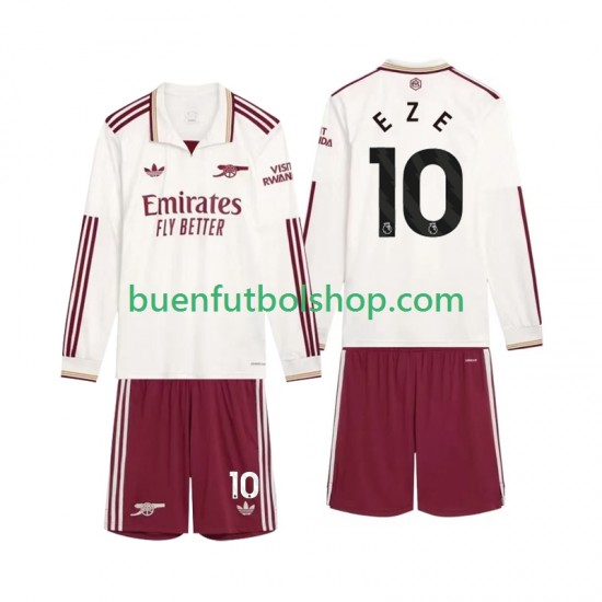 Camiseta de Fútbol Arsenal Eze 10 2025-2026 Tercera Equipación Manga Larga Niño