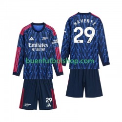 Camiseta de Fútbol Arsenal Havertz 29 2025-2026 Segunda Equipación Manga Larga Niño Camiseta de Fútbol Arsenal Havertz 29 2025-2026 Segunda Equipación Manga Larga Niño