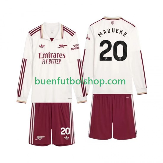 Camiseta de Fútbol Arsenal Madueke 20 2025-2026 Tercera Equipación Manga Larga Niño