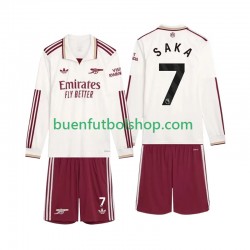 Camiseta de Fútbol Arsenal Saka 7 2025-2026 Tercera Equipación Manga Larga Niño Camiseta de Fútbol Arsenal Saka 7 2025-2026 Tercera Equipación Manga Larga Niño