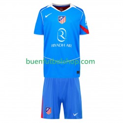 Camiseta de Fútbol Atlético Madrid 2025-2026 Tercera Equipación Manga Corta Niño