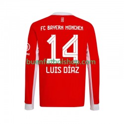 Camiseta de Fútbol Bayern de Múnich Luis Diaz 14 2025-2026 Primera Equipación Manga Larga Hombre