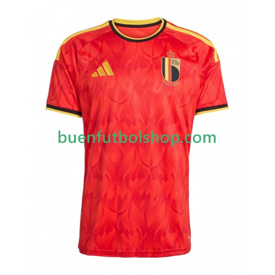 Camiseta de Fútbol Bélgica World Cup 2026 Primera Equipación Manga Corta Hombre