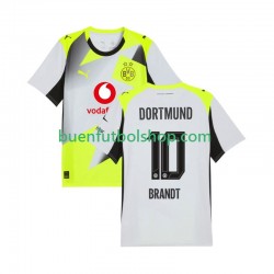Camiseta de Fútbol Borussia Dortmund Julian Brandt 10 2025-2026 Segunda Equipación Manga Corta Hombre