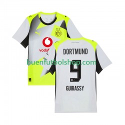 Camiseta de Fútbol Borussia Dortmund Serhou Guirassy 9 2025-2026 Segunda Equipación Manga Corta Hombre