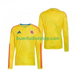 Camiseta de Fútbol Colombia World Cup 2026 Primera Equipación Manga Larga Hombre
