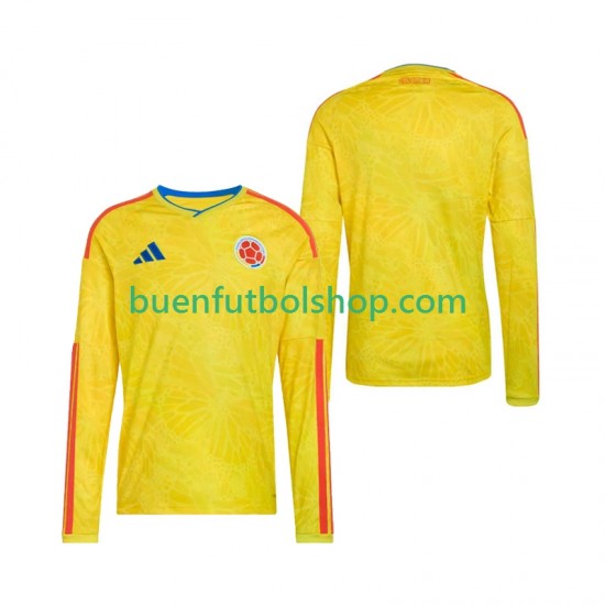 Camiseta de Fútbol Colombia World Cup 2026 Primera Equipación Manga Larga Hombre