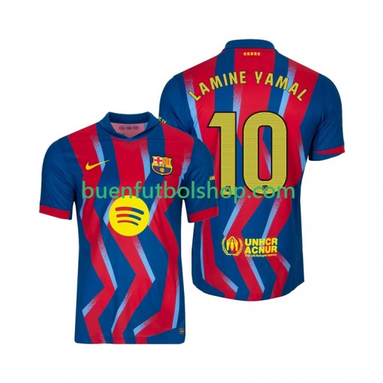 Camiseta de Fútbol FC Barcelona Lamine Yamal 10 2025-2026 Cuarta Equipación Manga Corta Hombre