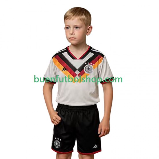 Camiseta de Fútbol Alemania World Cup 2026 Primera Equipación Manga Corta Niño