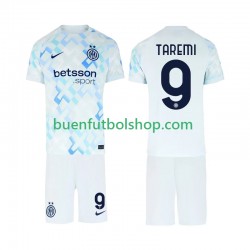 Camiseta de Fútbol Inter Milan Marcus Thuram 9 2025-2026 Segunda Equipación Manga Corta Niño
