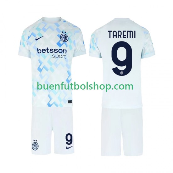 Camiseta de Fútbol Inter Milan Marcus Thuram 9 2025-2026 Segunda Equipación Manga Corta Niño