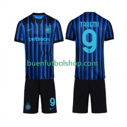 Camiseta de Fútbol Inter Milan Marcus Thuram 9 2025-2026 Primera Equipación Manga Corta Niño