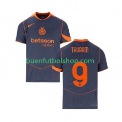 Camiseta de Fútbol Inter Milan Marcus Thuram 9 2025-2026 Tercera Equipación Manga Corta Hombre