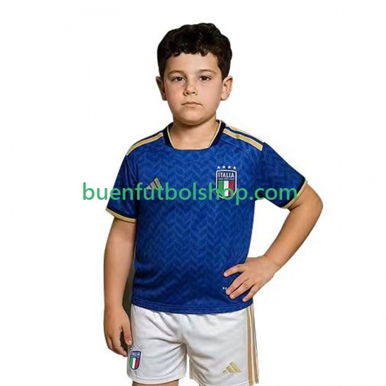 Camiseta de Fútbol Italia World Cup 2026 Primera Equipación Manga Corta Niño