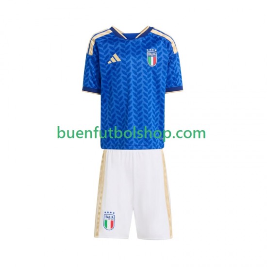 Camiseta de Fútbol Italia World Cup 2026 Primera Equipación Manga Corta Niño