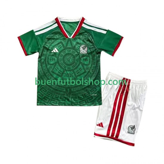 Camiseta de Fútbol México World Cup 2026 Primera Equipación Manga Corta Niño