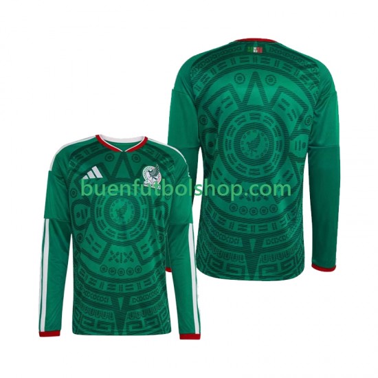 Camiseta de Fútbol México World Cup 2026 Primera Equipación Manga Larga Hombre