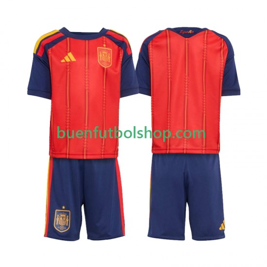 Camiseta de Fútbol España World Cup 2026 Primera Equipación Manga Corta Niño