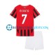 Camiseta de Fútbol AC Milan Alvaro Morata 7 2024-2025 Primera Equipación Manga Corta Niño