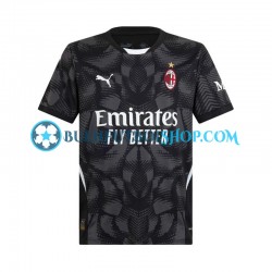 Camiseta de Fútbol AC Milan Portero 2024-2025 Primera Equipación Negro Manga Corta Hombre Camiseta de Fútbol AC Milan Portero 2024-2025 Primera Equipación Negro Manga Corta Hombre