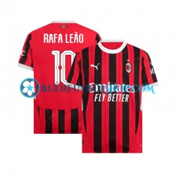 Camiseta de Fútbol AC Milan UCL Font RAFA LEAO 10 2024-2025 Primera Equipación Manga Corta Hombre Camiseta de Fútbol AC Milan UCL Font RAFA LEAO 10 2024-2025 Primera Equipación Manga Corta Hombre