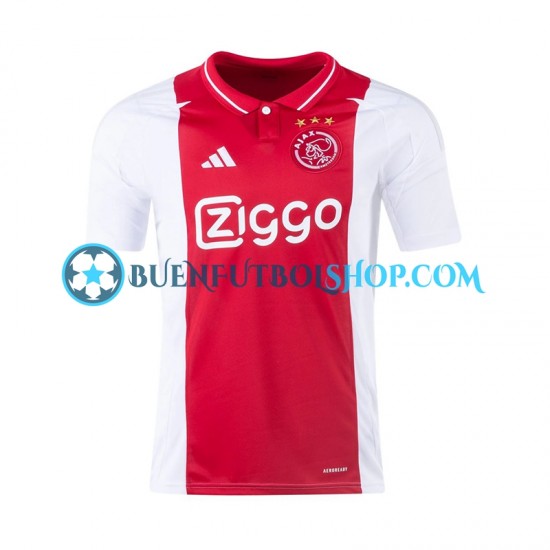 Camiseta de Fútbol AFC Ajax 2024-2025 Primera Equipación Manga Corta Hombre