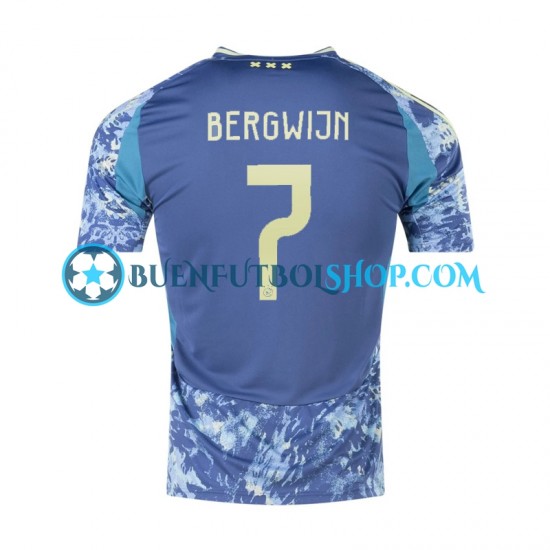 Camiseta de Fútbol AFC Ajax Steven Bergwijn 7 2024-2025 Segunda Equipación Manga Corta Hombre