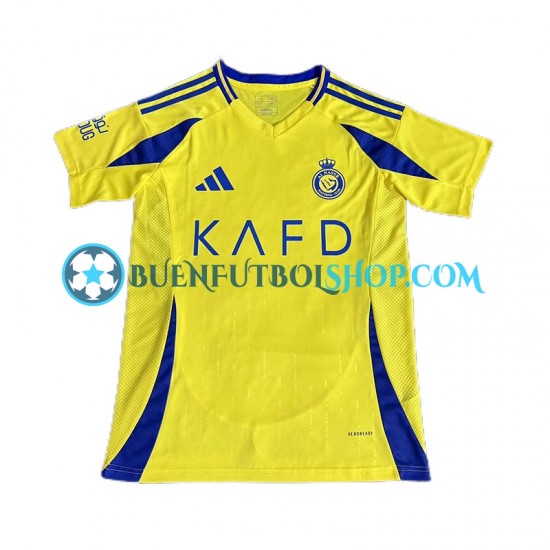 Camiseta de Fútbol Al Nassr 2024-2025 Primera Equipación Manga Corta Hombre